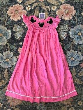 Pleats and Stitches Smocked Bishop Minnie Ears Dress